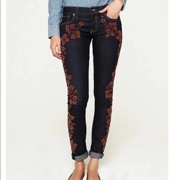 Lucky Brand Denim - Lucky Sienna Cigarette Embellished Beaded Jeans